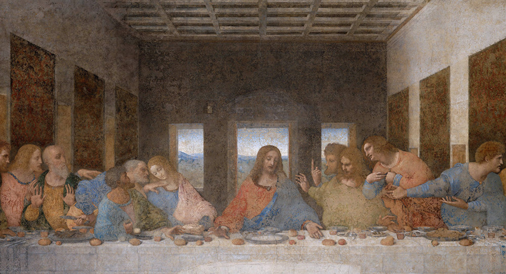 Тайные знаки известных картин. "Тайная вечеря". Леонардо Да Винчи