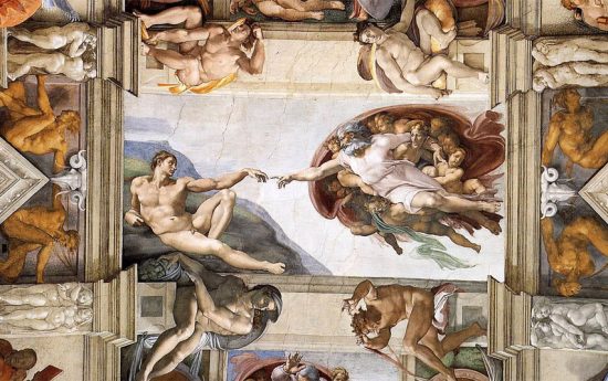 Тайные знаки известных картин. "Сотворение Адама". Микеланджело