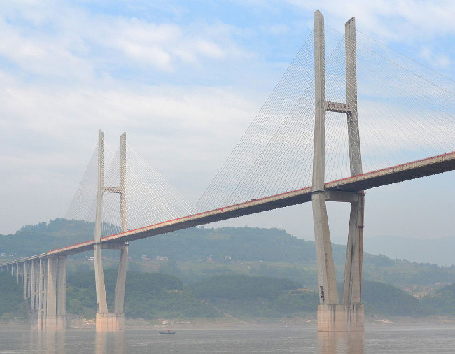 Самые высокие мосты в мире. Мост Jiujiang Fuyin