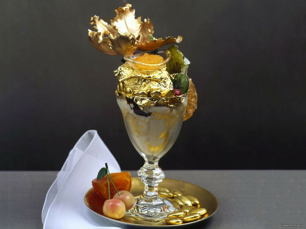 Самые дорогие десерты. Мороженое «Golden Opulence»