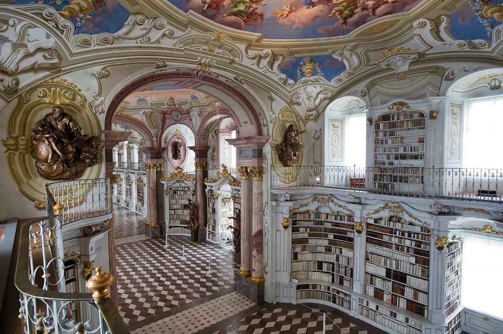 Красивые библиотеки. Библиотека аббатства Адмонт