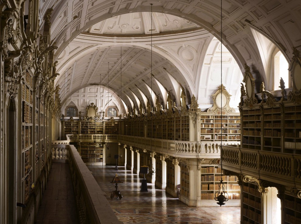 Красивые библиотеки. Библиотека дворца Мафра
