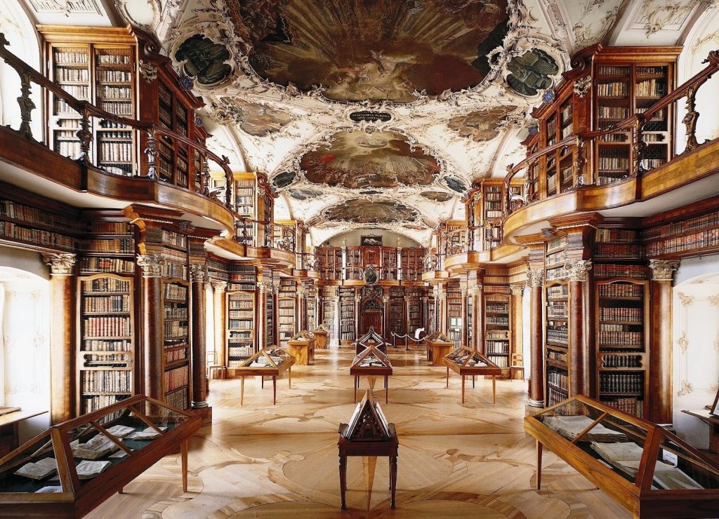 Красивые библиотеки. Библиотека монастыря святого Галла