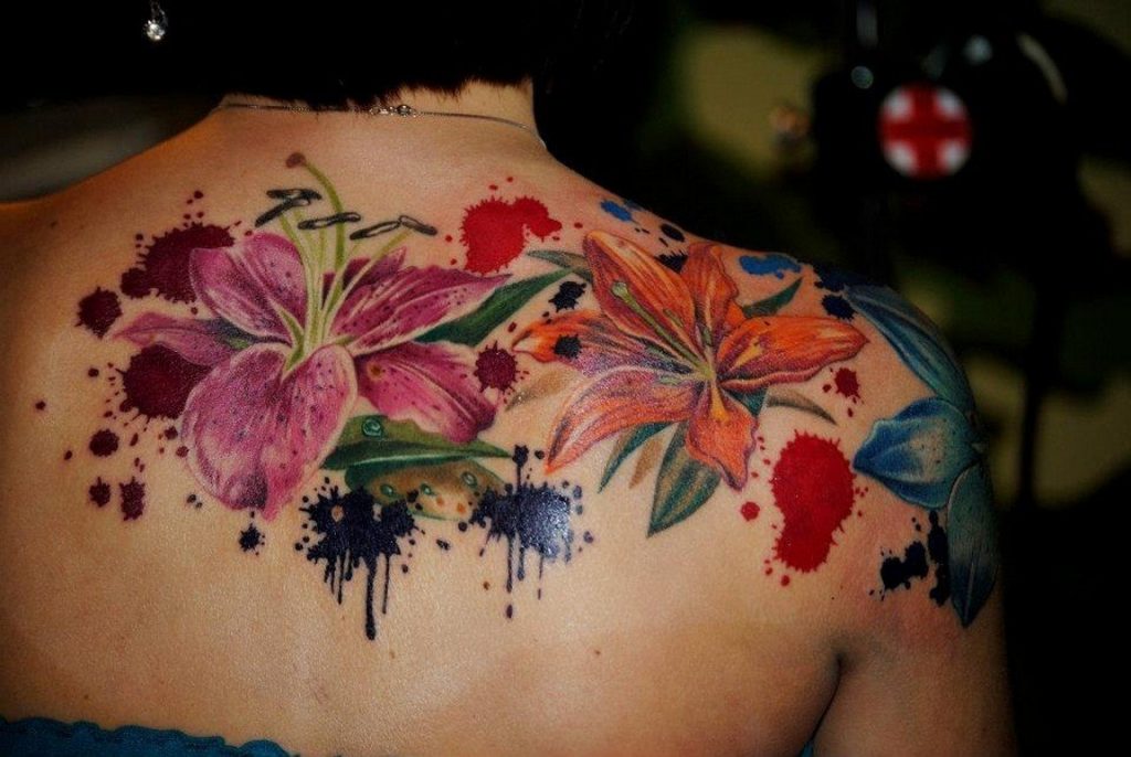 Интересные татуировки. Цветы