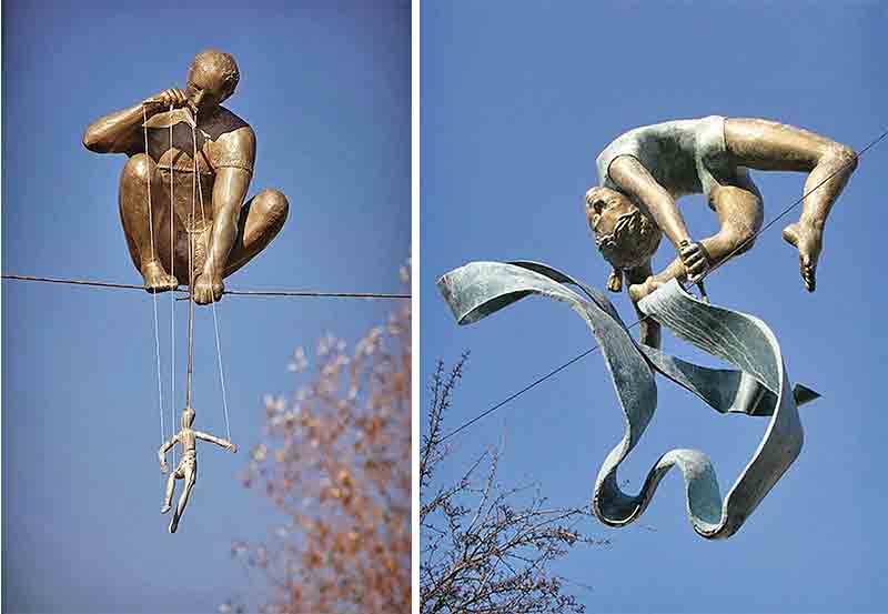 Скульптуры, парящие в воздухе. Джерзи Кедзиора