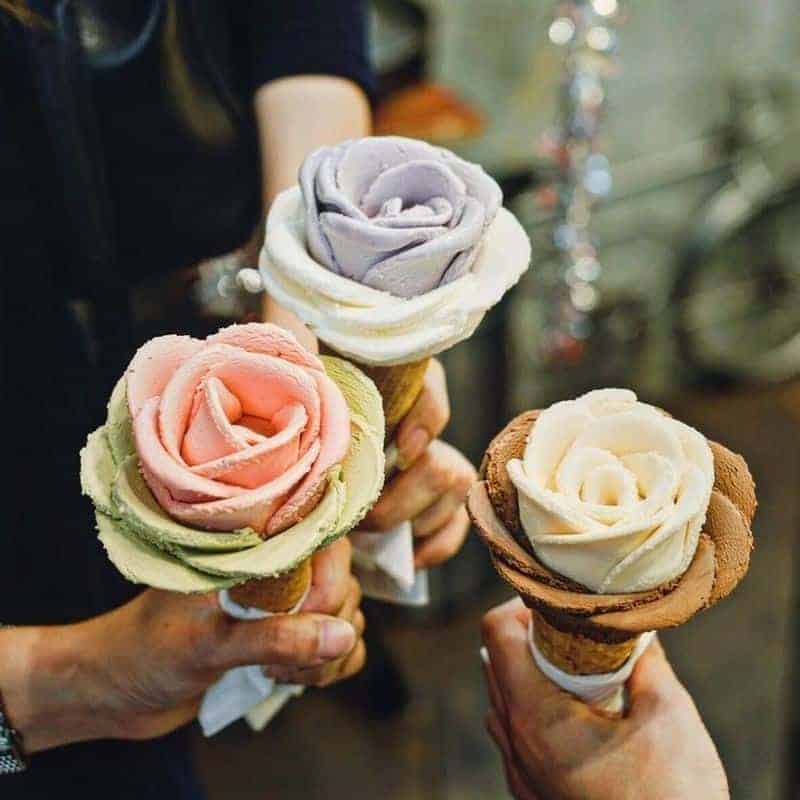 Необычное мороженое. Цветы Джелато