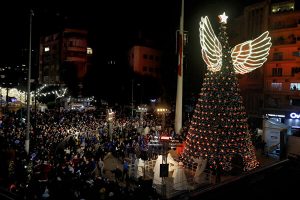 Необычные рождественские елки. Бейрут